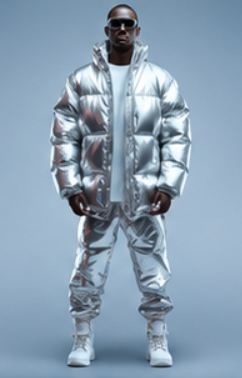 White puffer jacket variant